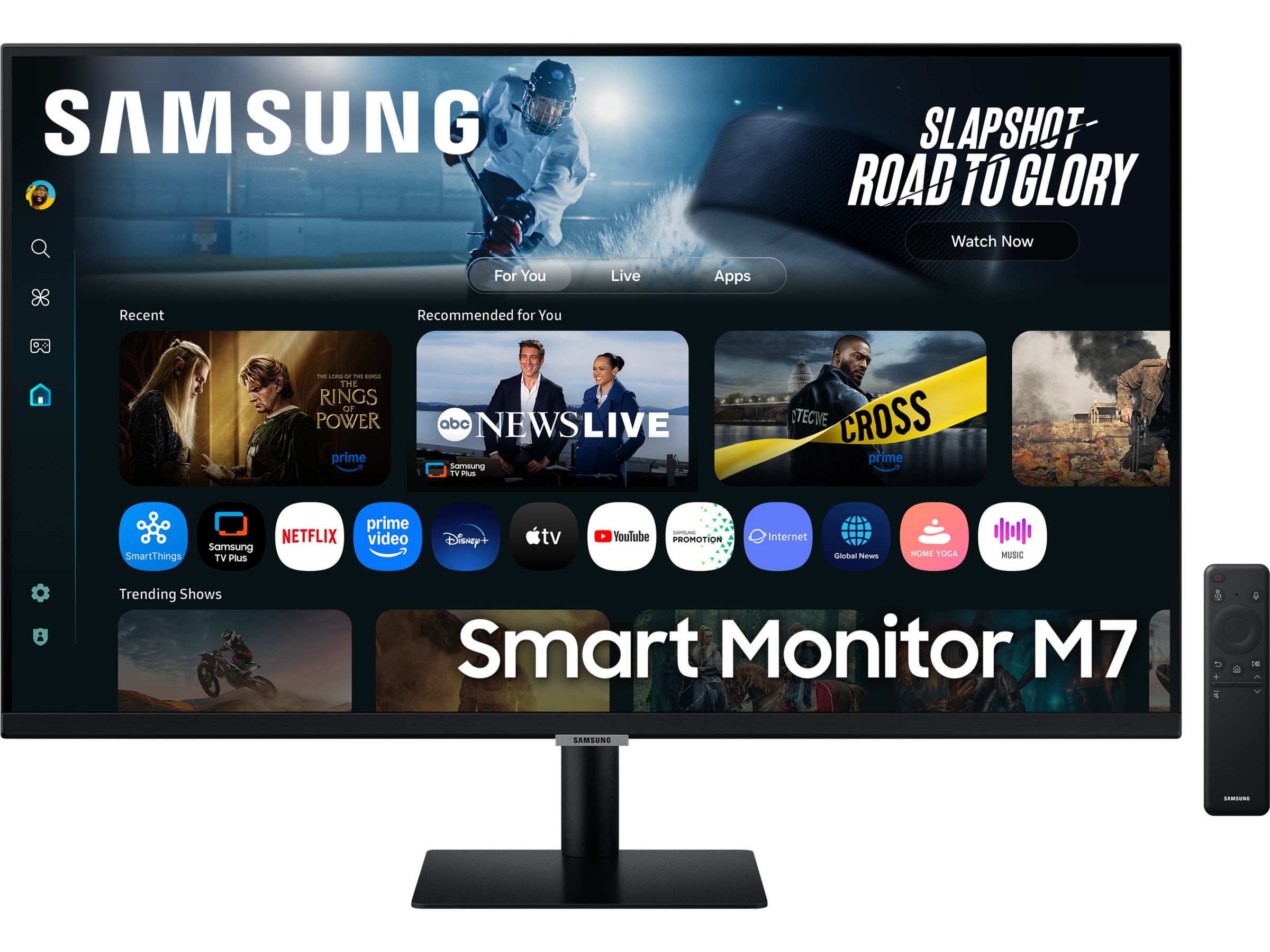Samsung Smart M7 32" 4K skärm ,svart