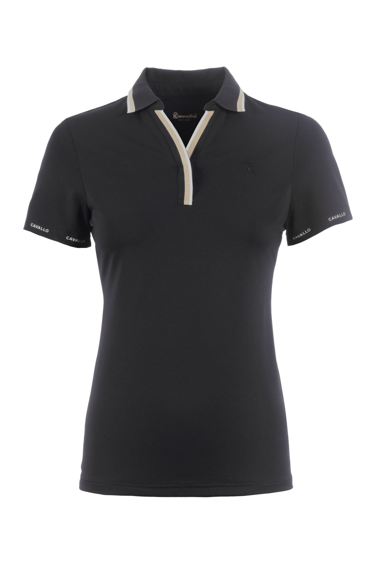 Piké Cavallo Polo svart front