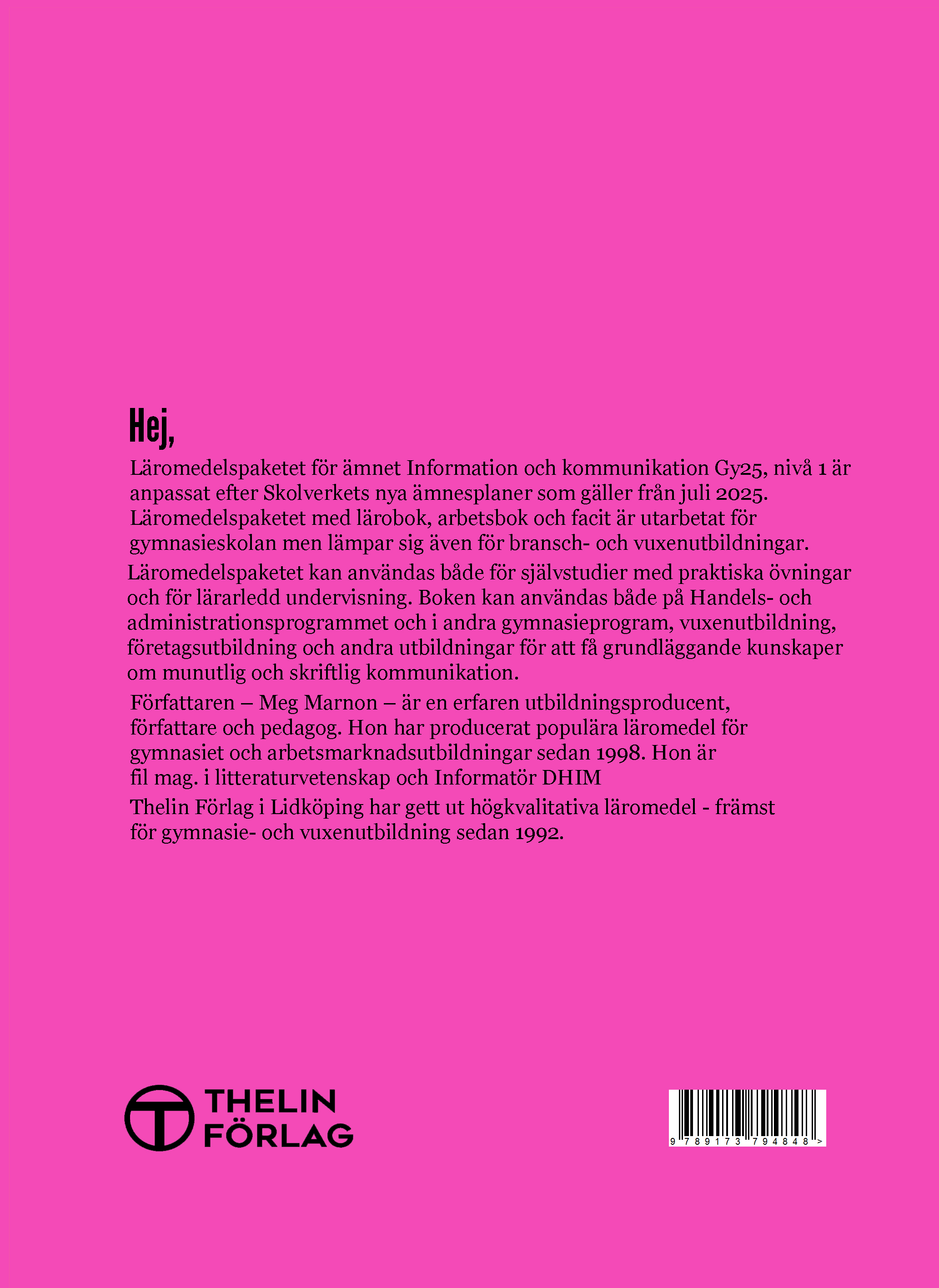 Information och Kommunikation Gy25 nivå 1 - Arbetsbok - 2