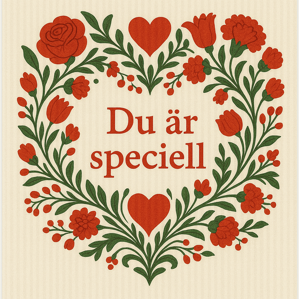 Geschirrtuch - Valentinstag (14. Februar)