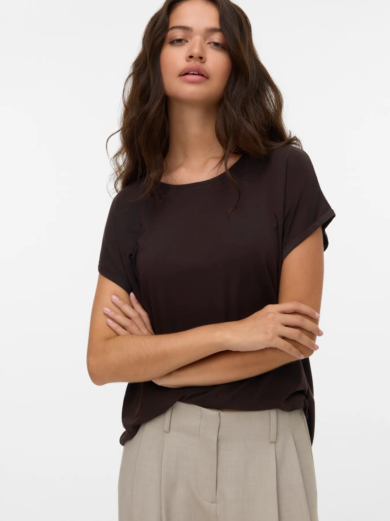 Vero Moda - Ava Tshirt Brun - 6