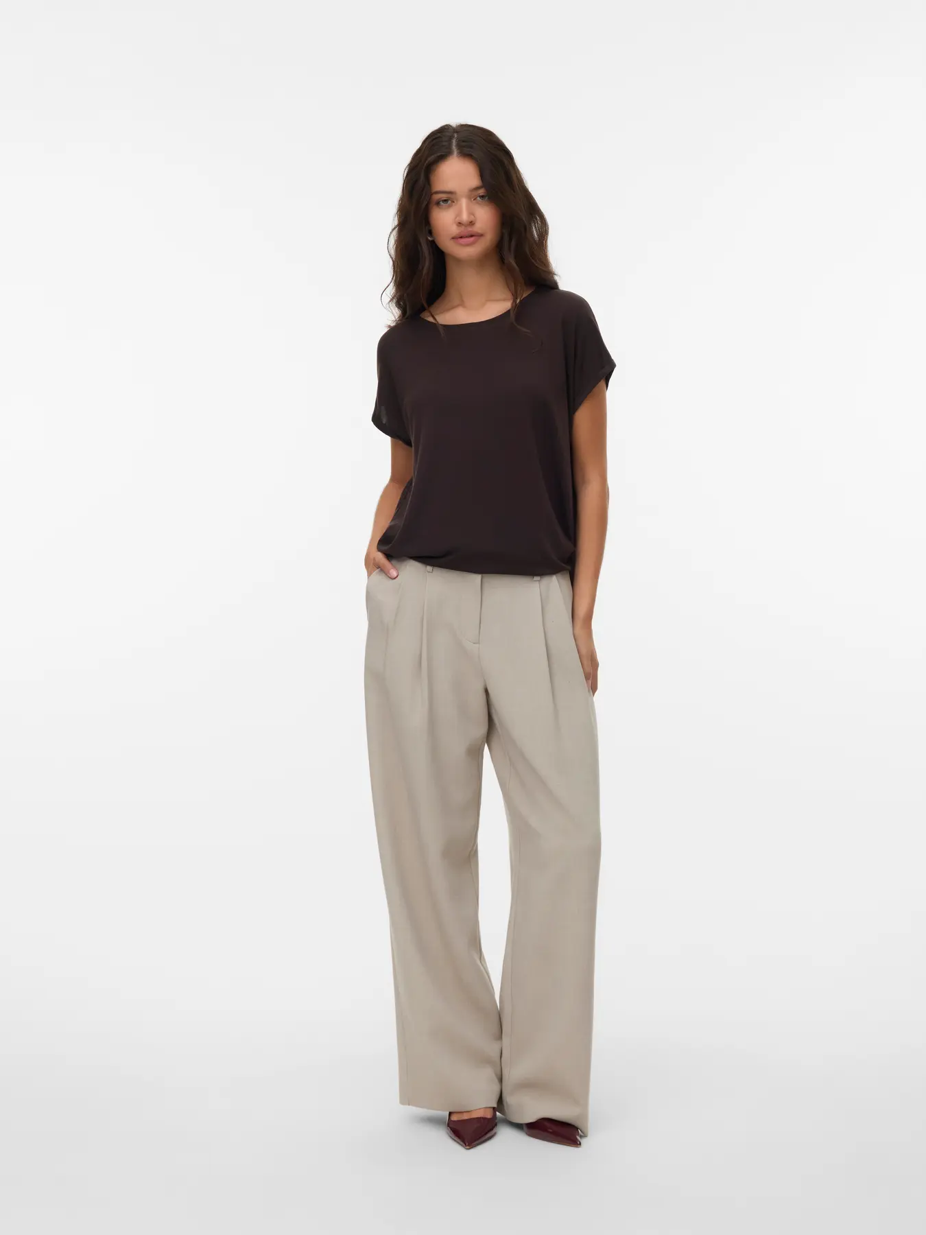 Vero Moda - Ava Tshirt Brun - 4
