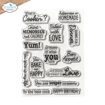 Elizabeth - Clear stamps - In the kitchen Sentiments
