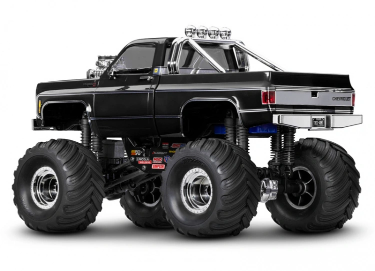 Traxxas TRX-4MT Chevrolet K-10 Monster Truck RTR Black - 2S LiPo/USB Charger - 2