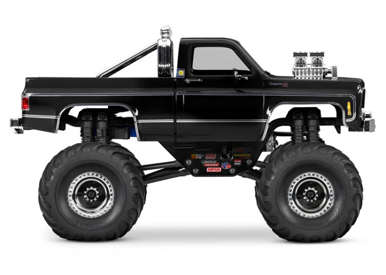 Traxxas TRX-4MT Chevrolet K-10 Monster Truck RTR Black - 2S LiPo/USB Charger - 3