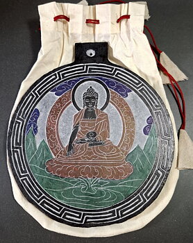 Handgraverat Buddha  i Sten - 20cm