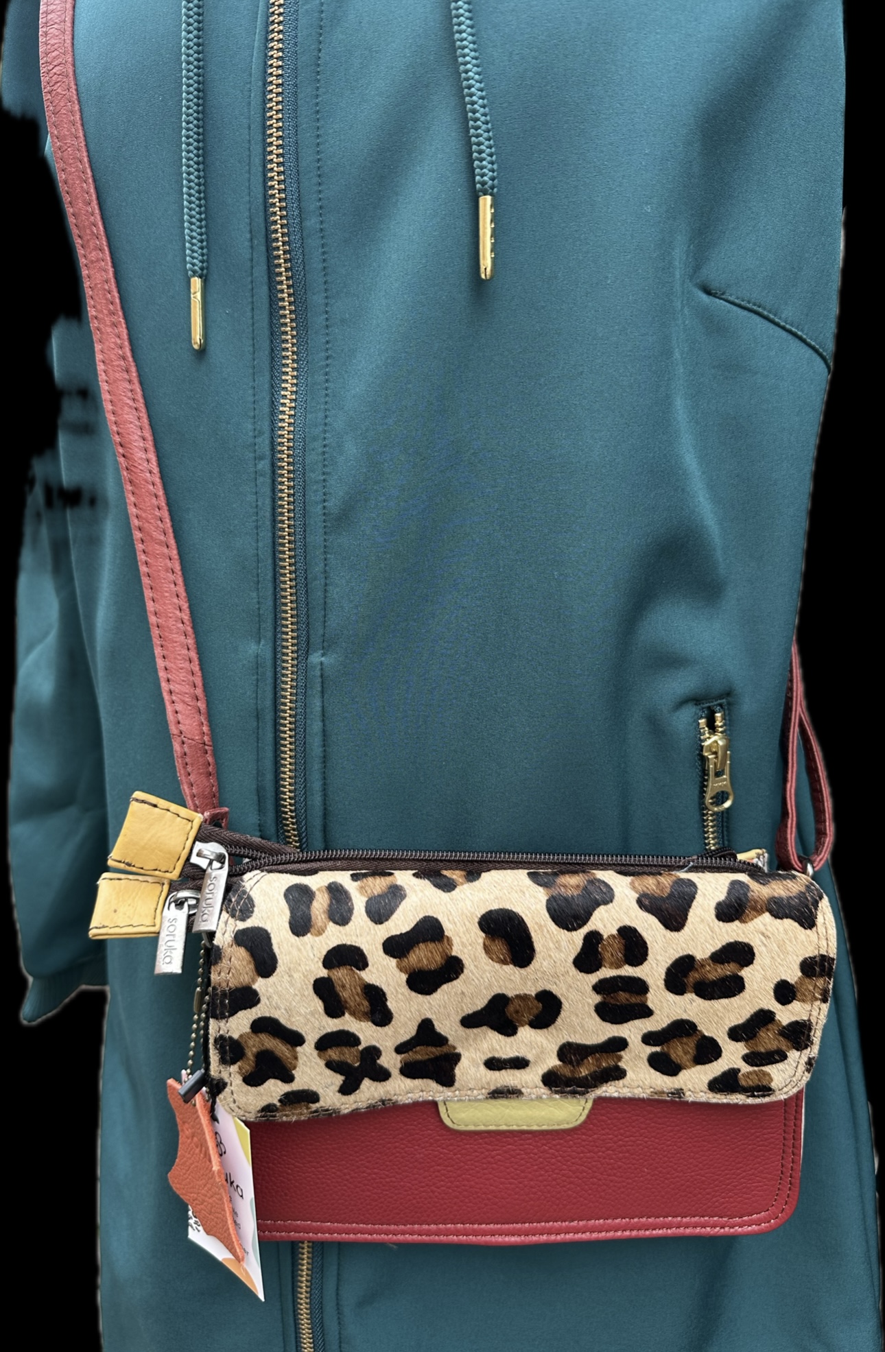 Soruka väska Leopard vändbar