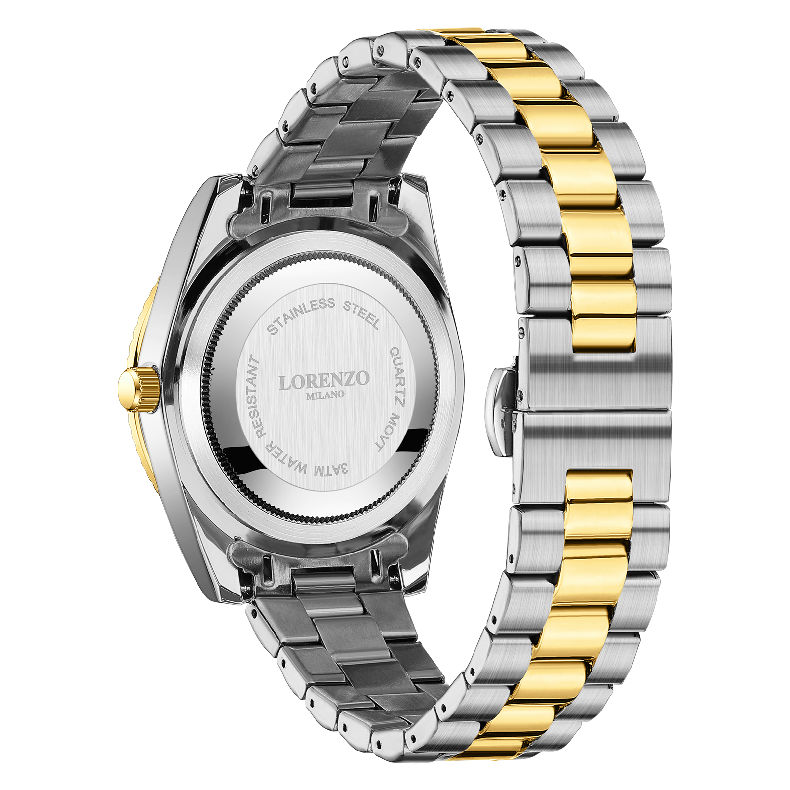 Lorenzo Day-Date Arabic Silver Gold Green - 4