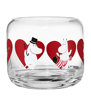 Moomin candle holder/bowl 8 cm - Heart