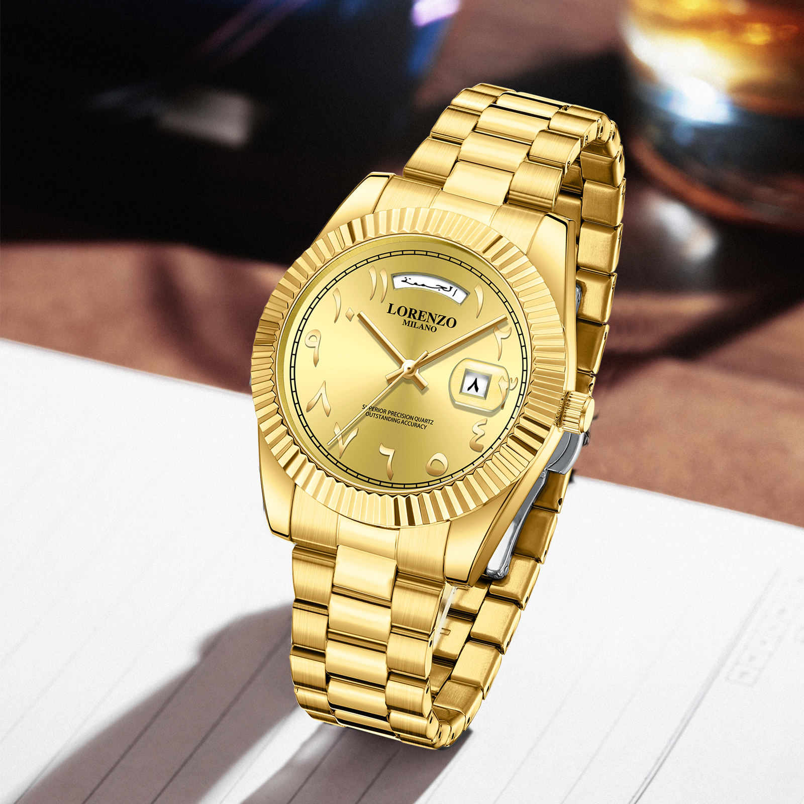 Lorenzo Day-Date Arabic Gold - 9
