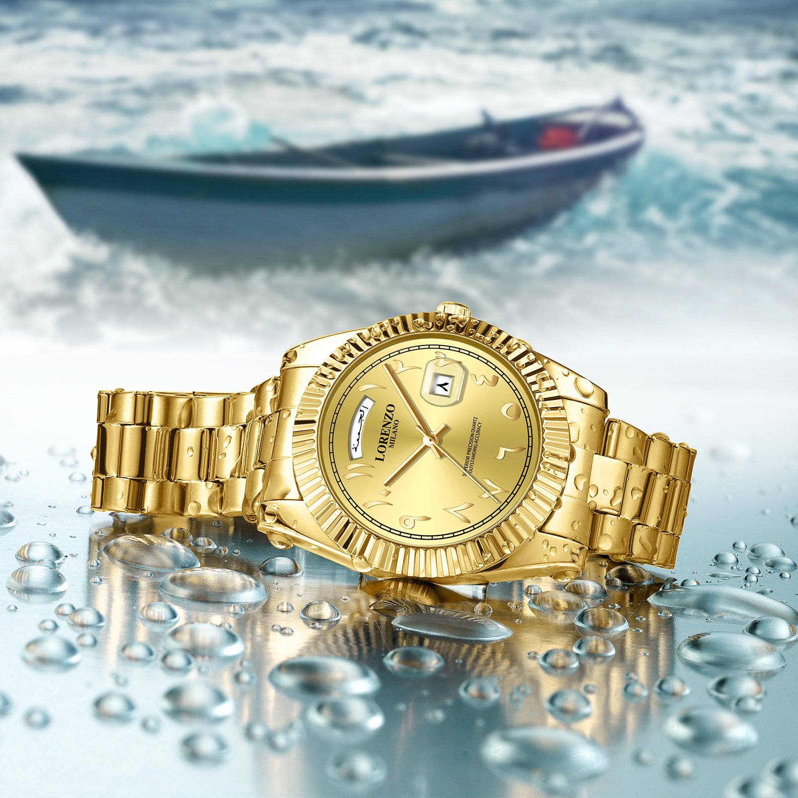 Lorenzo Day-Date Arabic Gold - 8