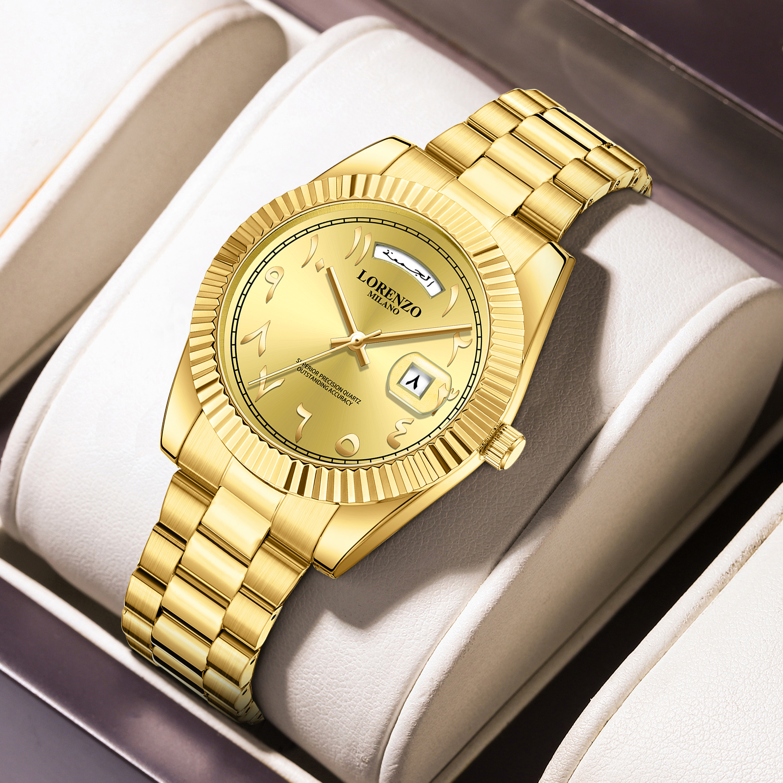 Lorenzo Day-Date Arabic Gold - 10