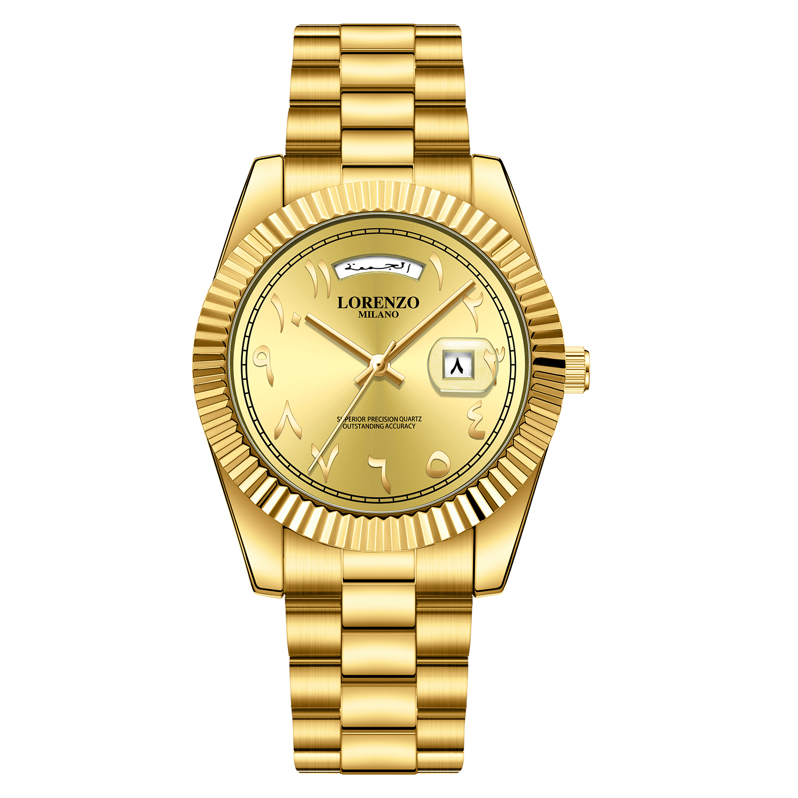 Lorenzo Day-Date Arabic Gold