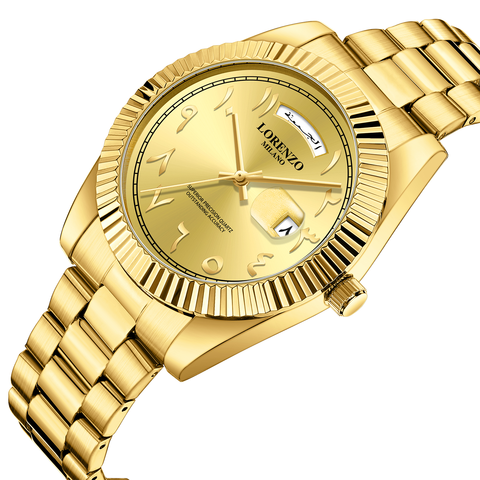 Lorenzo Day-Date Arabic Gold - 2