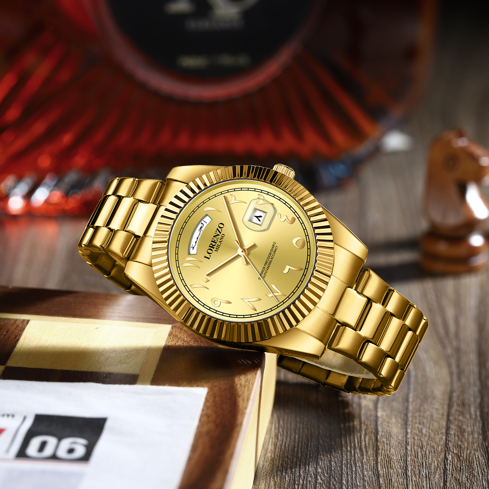 Lorenzo Day-Date Arabic Gold - 6
