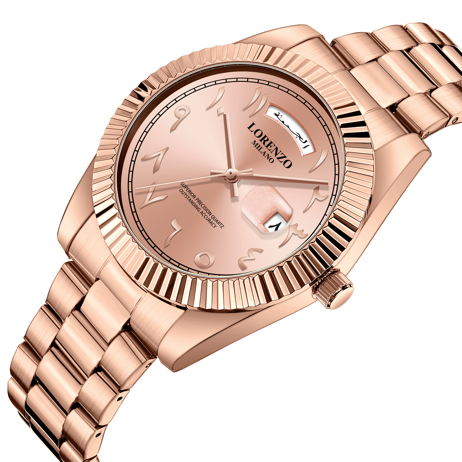 Lorenzo Day-Date Arabic Rose Gold