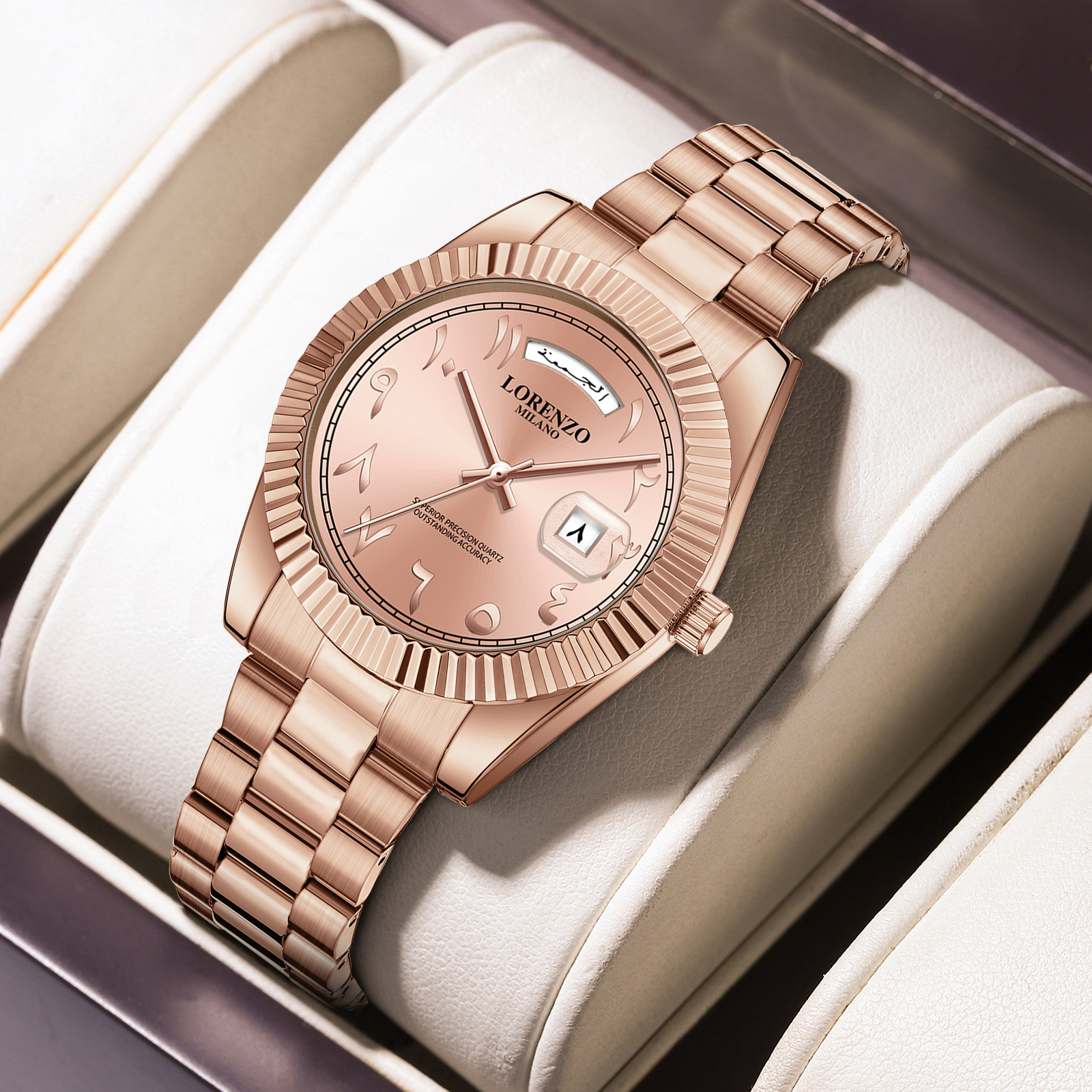 Lorenzo Day-Date Arabic Rose Gold - 10