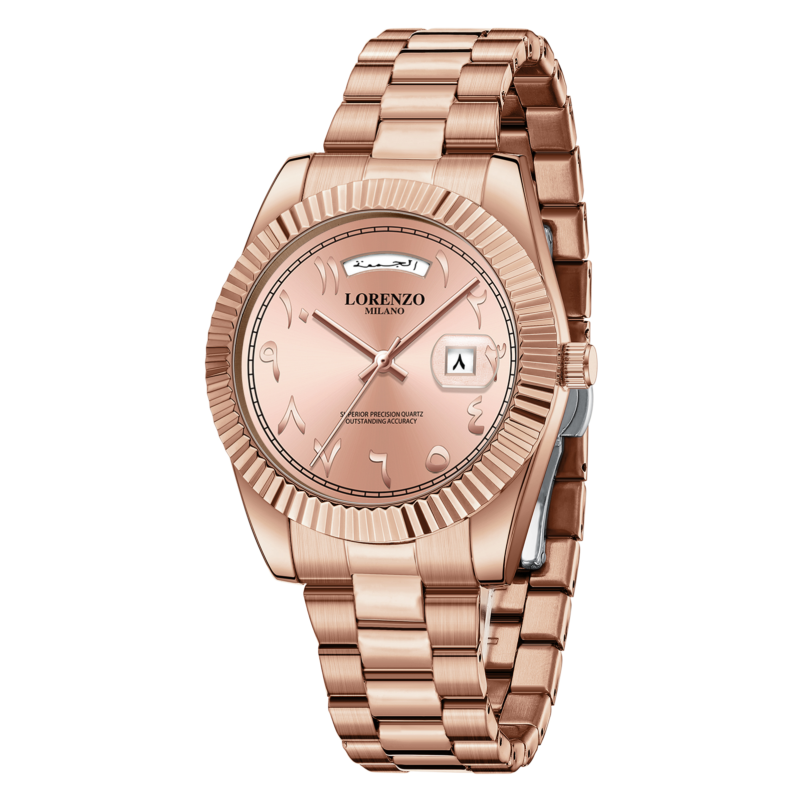 Lorenzo Day-Date Arabic Rose Gold