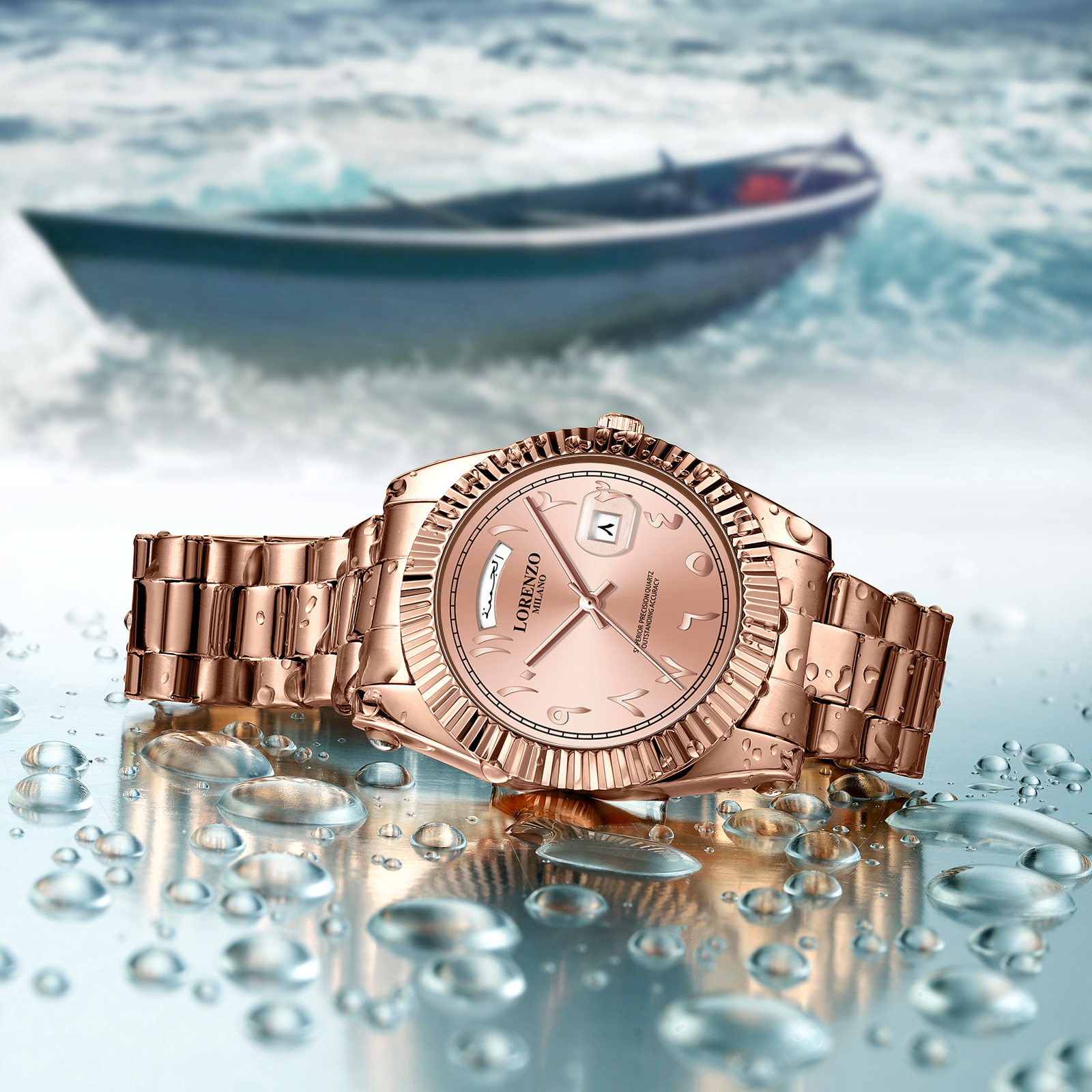 Lorenzo Day-Date Arabic Rose Gold - 8