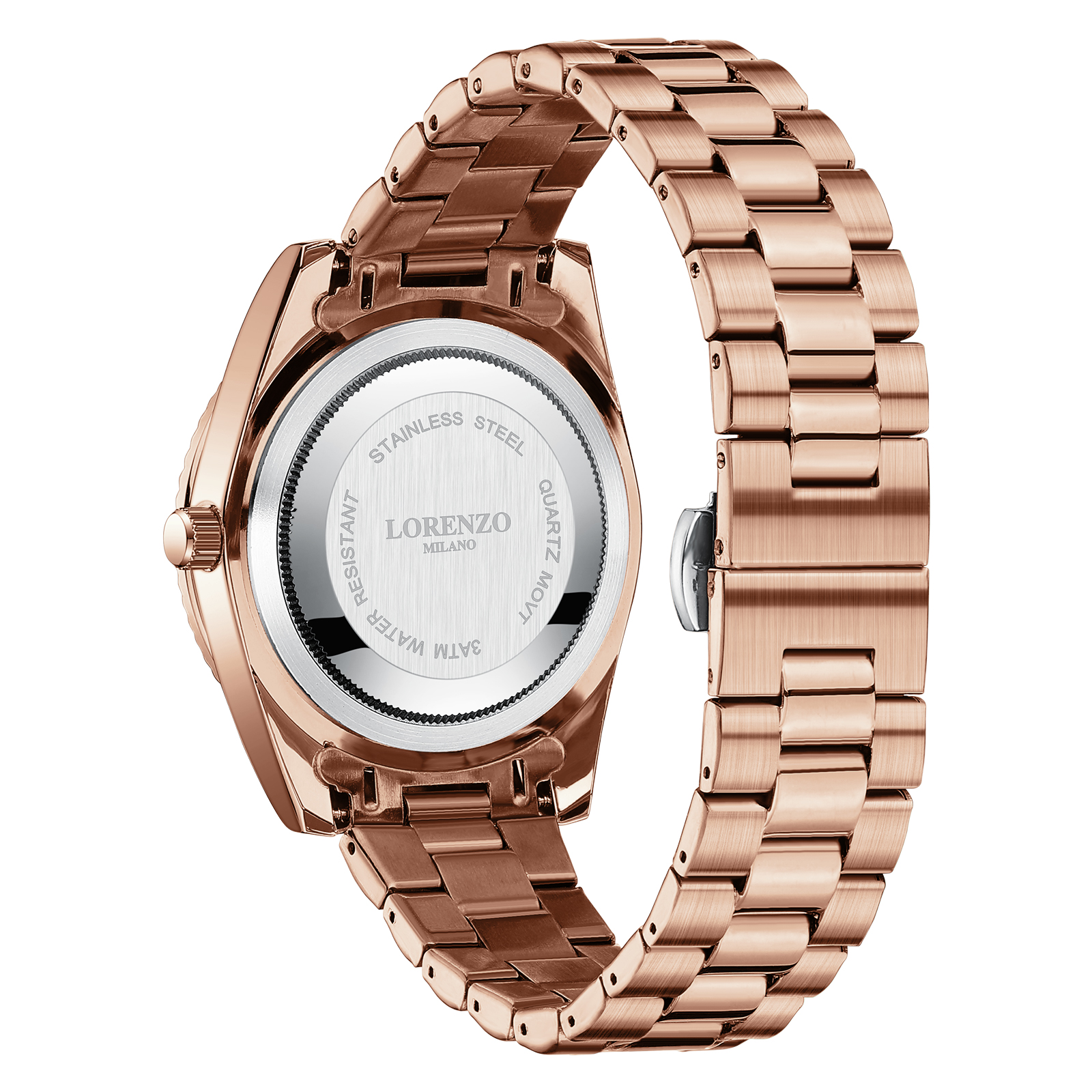 Lorenzo Day-Date Arabic Rose Gold Brown - 4