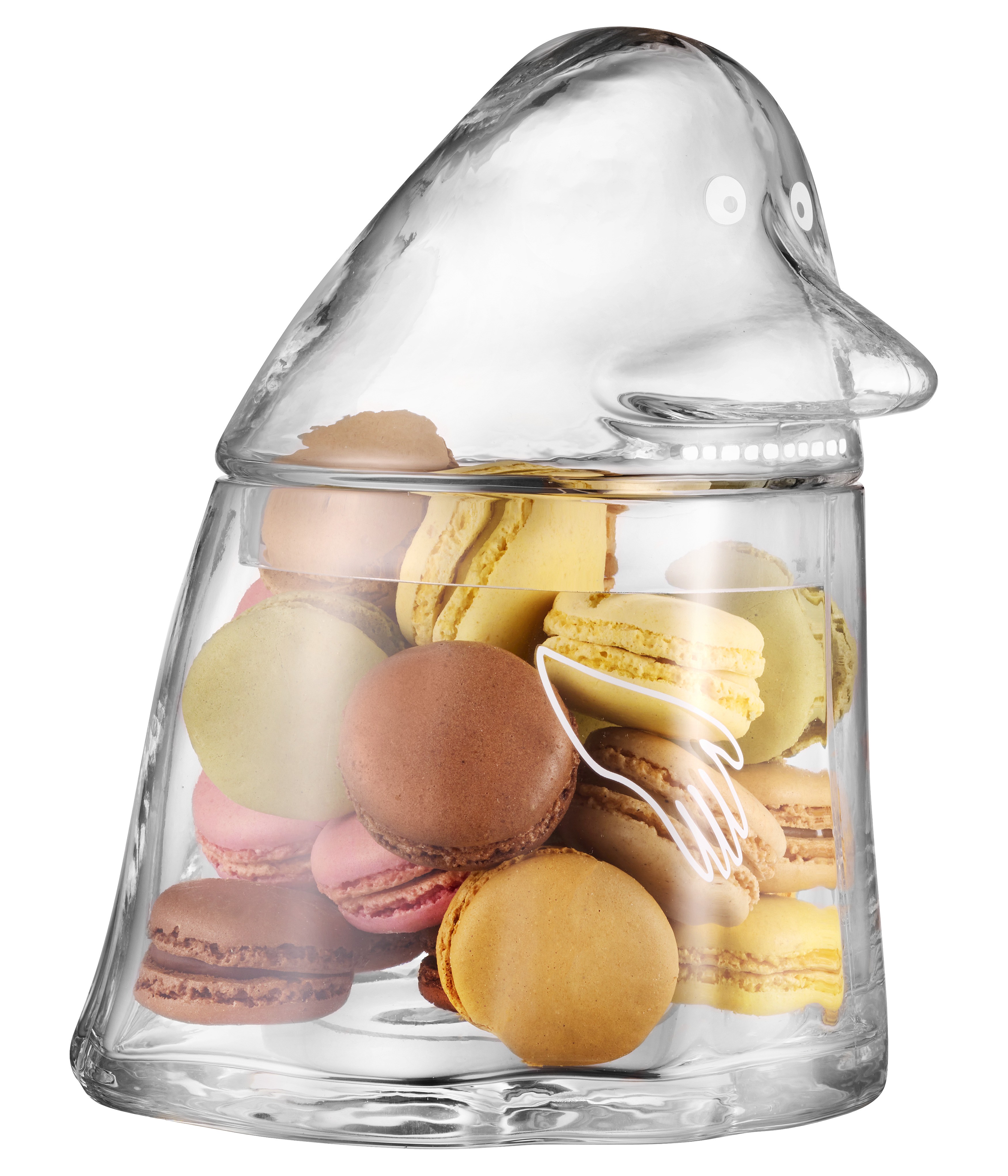 Moomin Glass jar 19,5 cm - Groke - 5