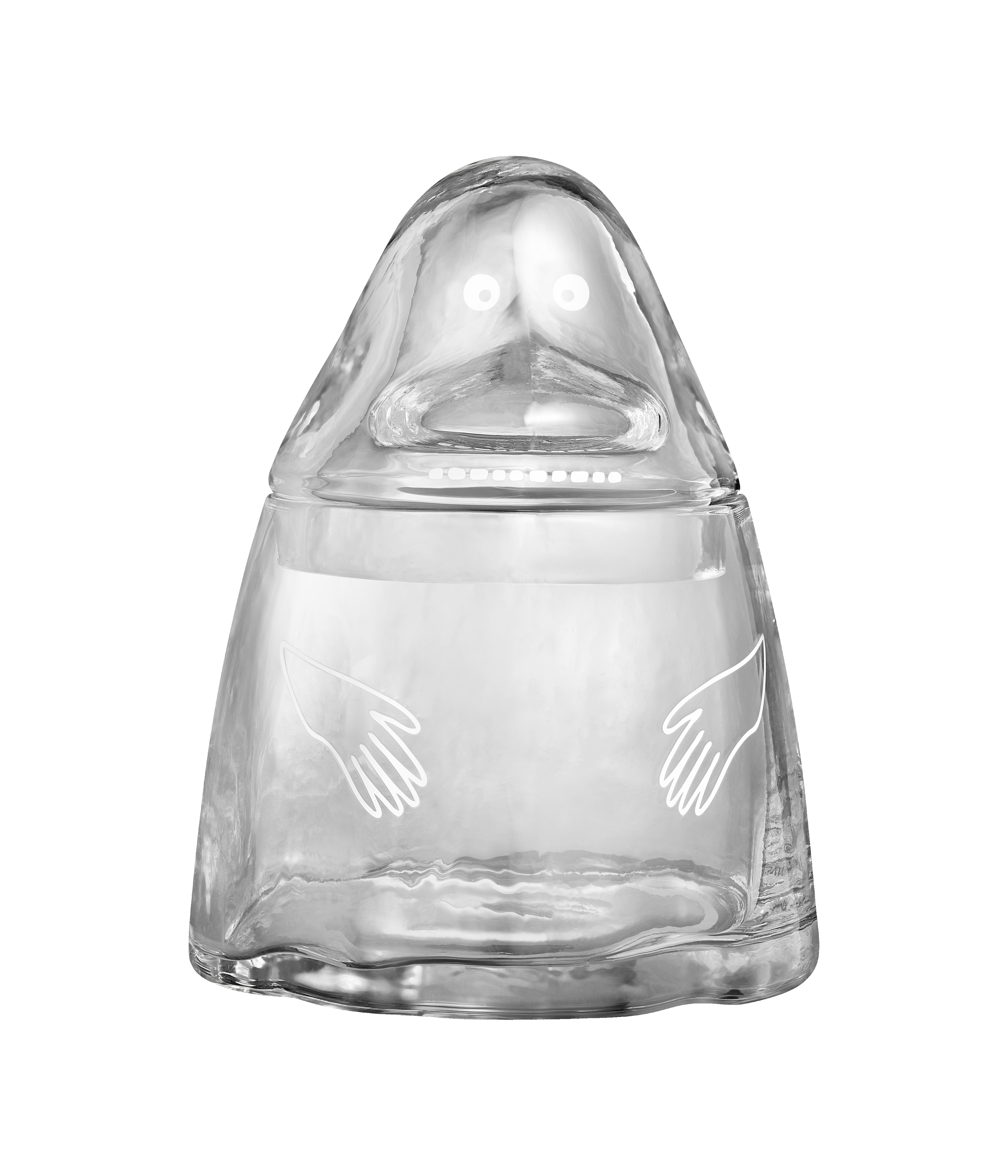 Moomin Glass jar 19,5 cm - Groke