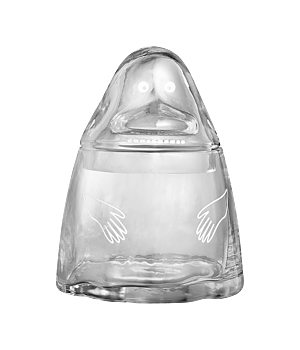 Moomin Glass jar 19,5 cm - Groke