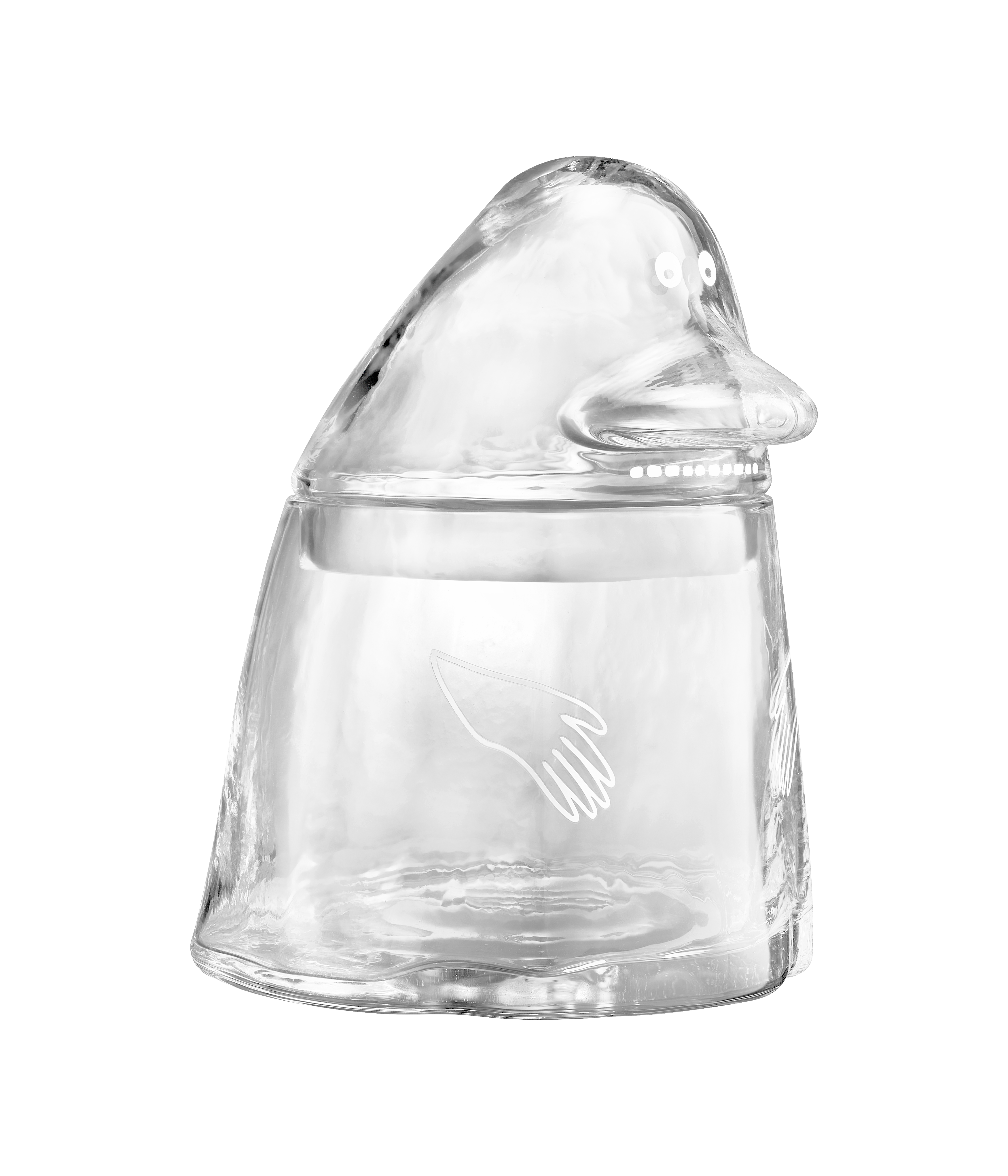 Moomin Glass jar 19,5 cm - Groke - 2