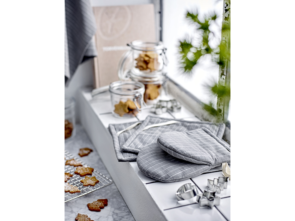 Södahl organic Line Grytlappar 20 x 20 cm 2 st Stone Grey/grå - 4