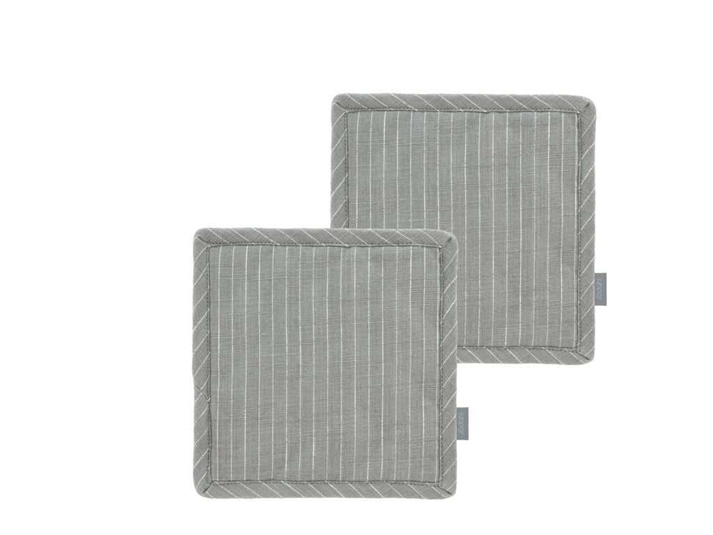 Södahl organic Line Grytlappar 20 x 20 cm 2 st Stone Grey/grå