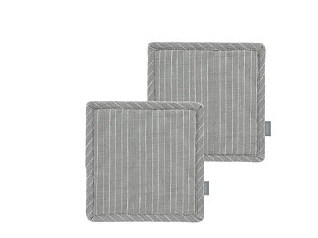 Södahl organic Line Grytlappar 20 x 20 cm 2 st Stone Grey/grå