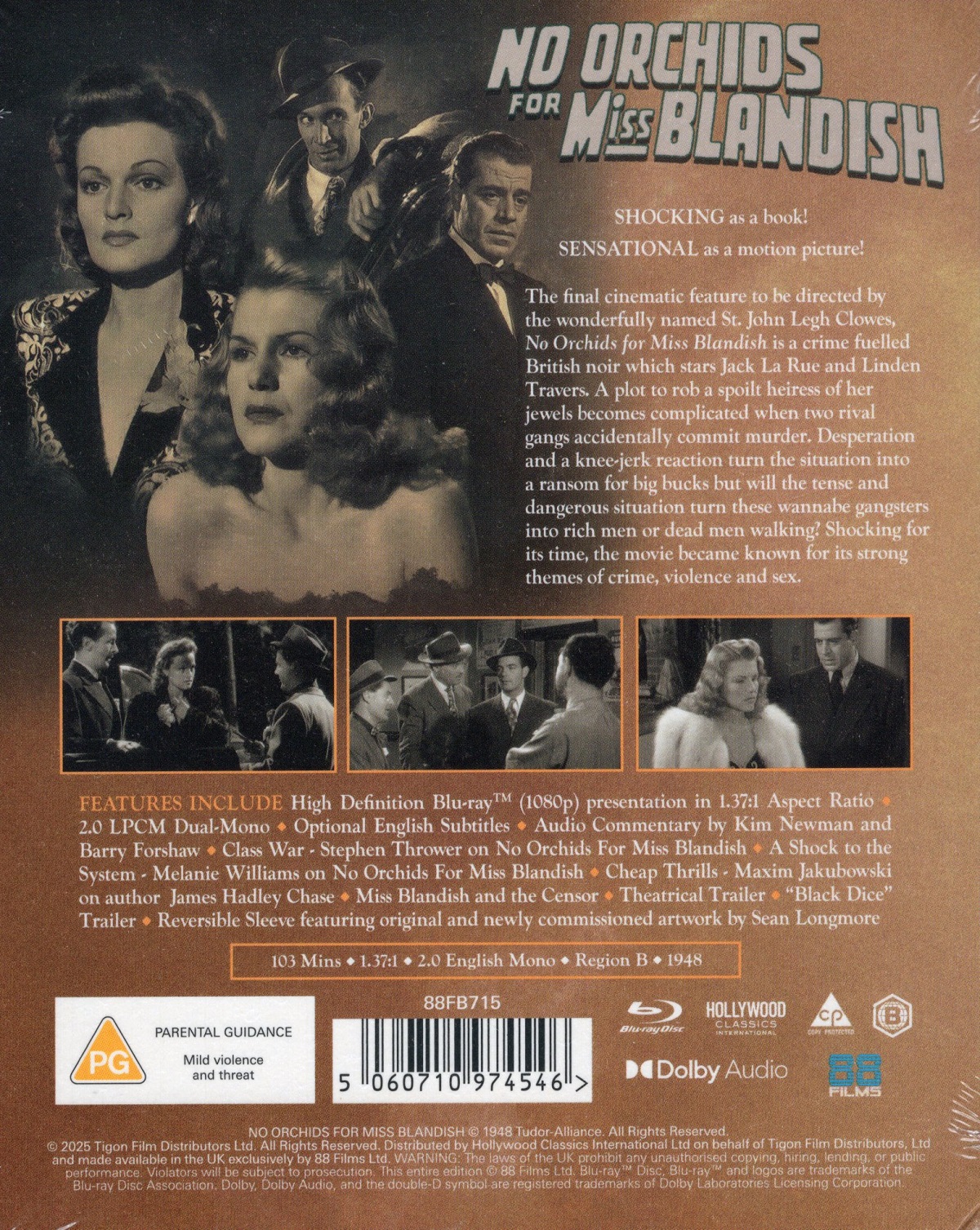 No Orchids For Miss Blandish (Limited Edition) (ej svensk text) (Blu-ray) - 2
