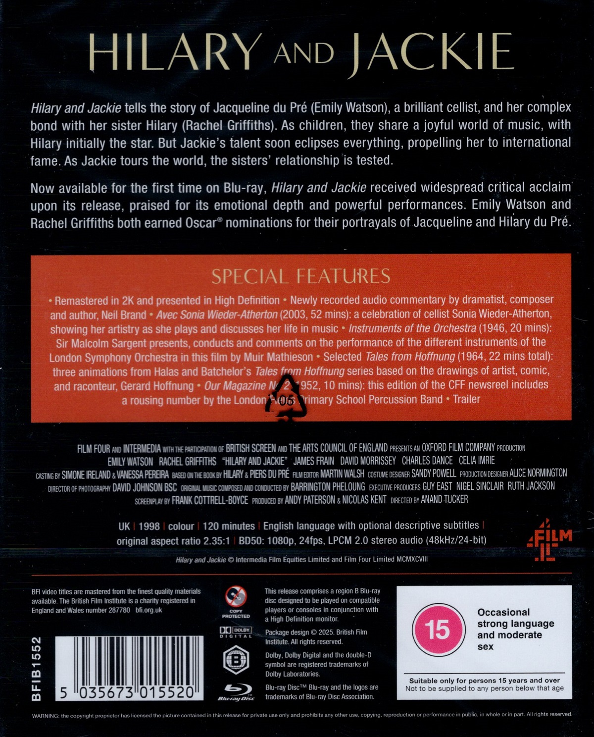 Hilary & Jackie (Limited Edition) (ej svensk text) (Blu-ray) - 2