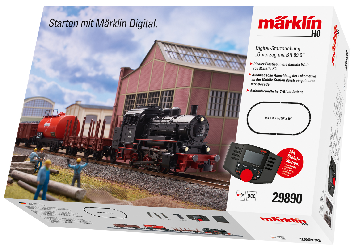Digital Starter Set Freight Train with Class 89.0 - 2