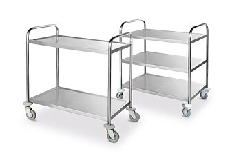 Service trolley with 3 levels