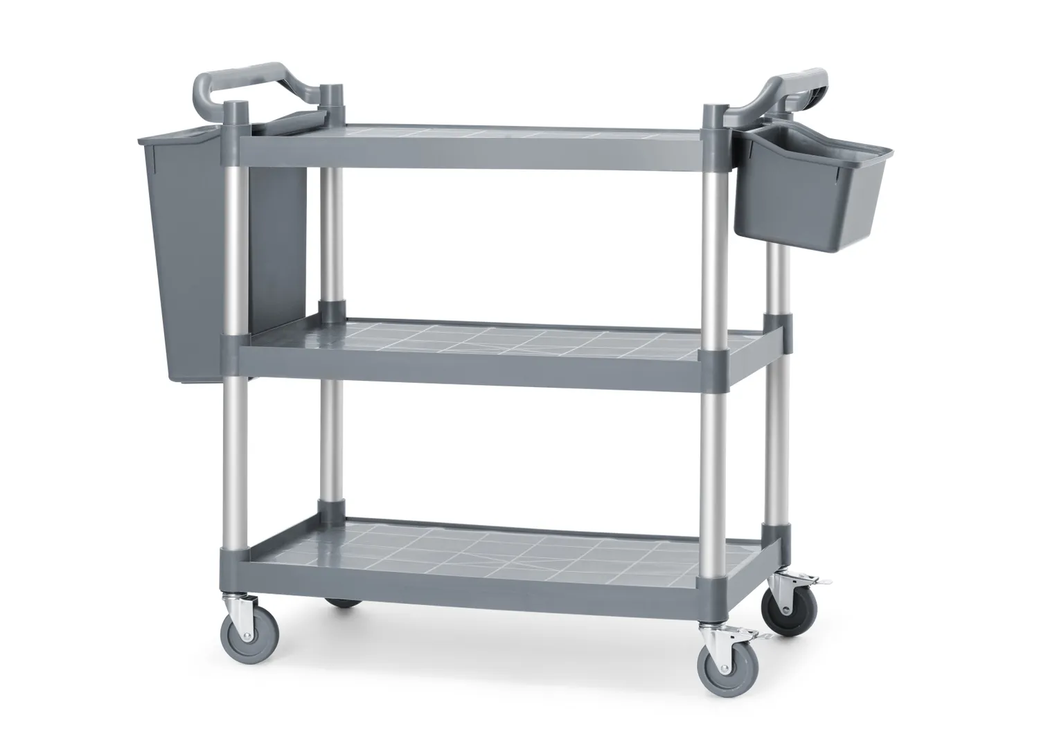 Stor servicevagn i polypropen med 3 hyllor - 8