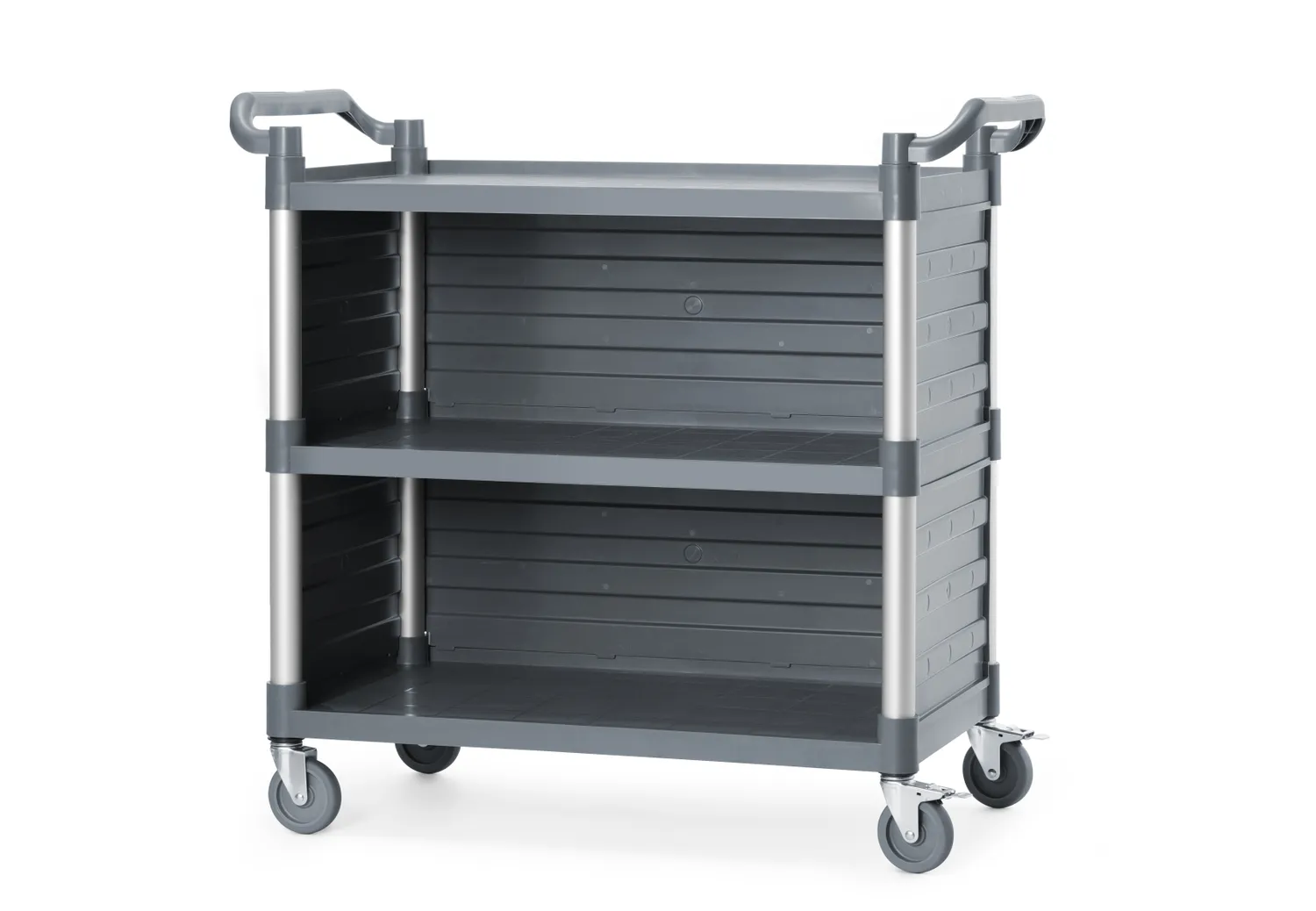 Stor servicevagn i polypropen med 3 hyllor - 4