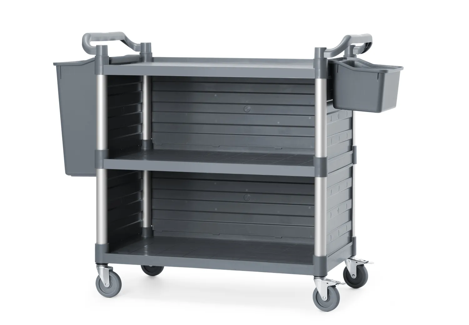 Stor servicevagn i polypropen med 3 hyllor - 7