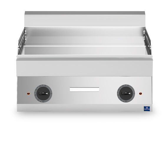 Electric griddle, tabletop, smooth chromed plate