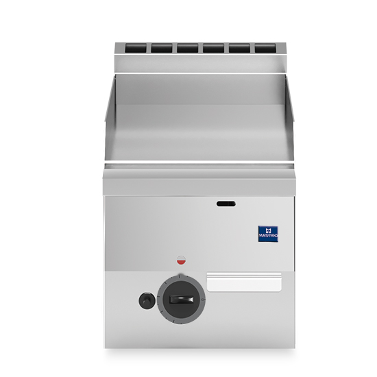 Gasgrill, bordsmodell med slät platta