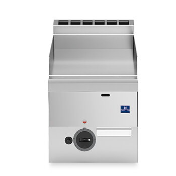 Gasgrill, bordsmodell med slät platta