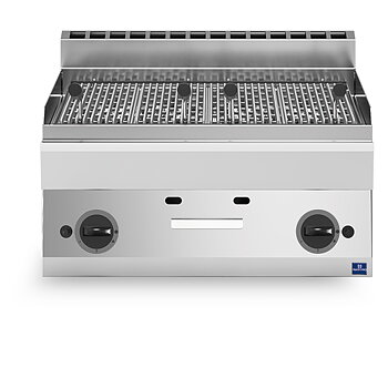 Lavastensgrill, gas, double, bench model