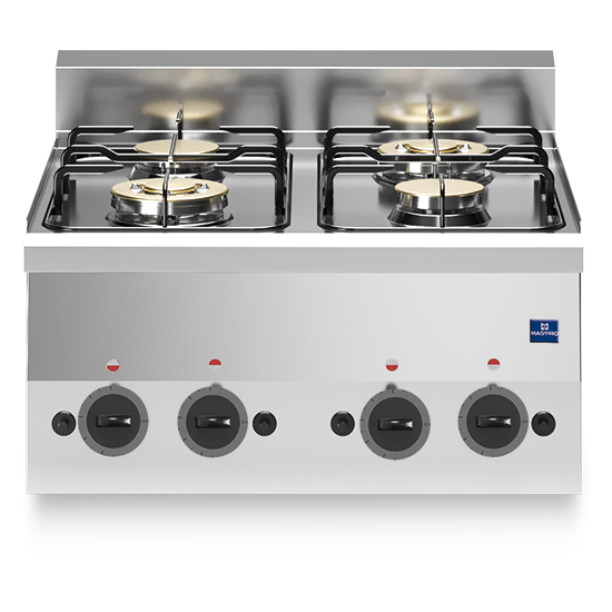 Gas hob, 4 burners