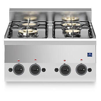 Gas hob, 4 burners