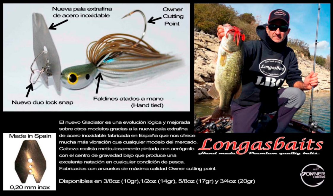 Longasbaits Gladiator Bladed Jig 10 g - 2