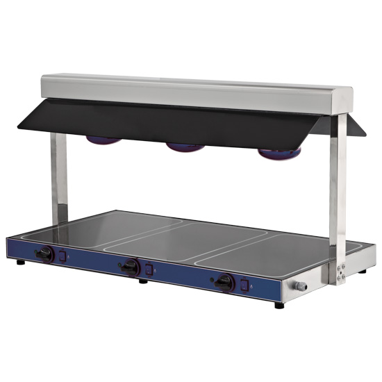 Thermal bridge 3x GN 1/1 with 3 halogen lamps