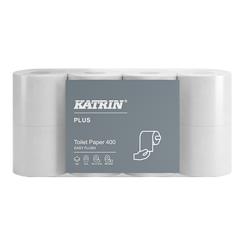 Katrin Plus Toalettrulle 400 2-lager, EasyFlush