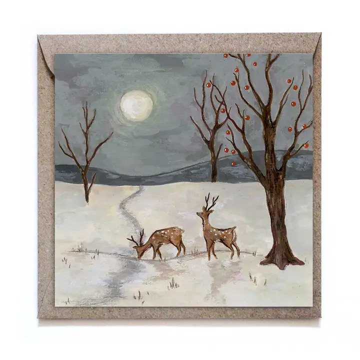 50% REA Winters Tale - dubbel kort med kuvert - Sarah Leukhardt Studiosatsch