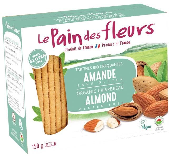 glutenfritt krispbrön med mandel le pain de fleur