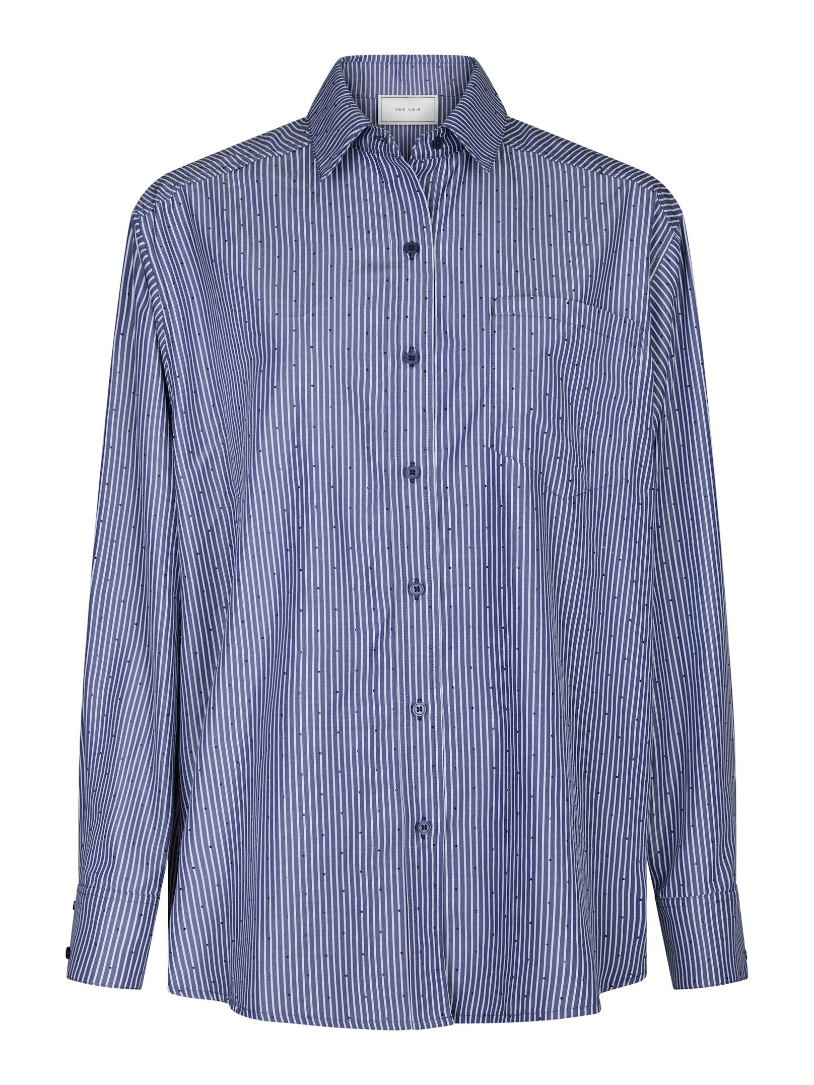 Dalma Stripe Stone Shirt Light Grey